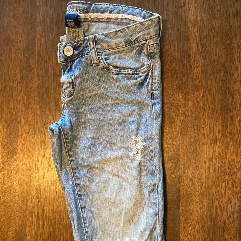 Distressed Amethyst jeans